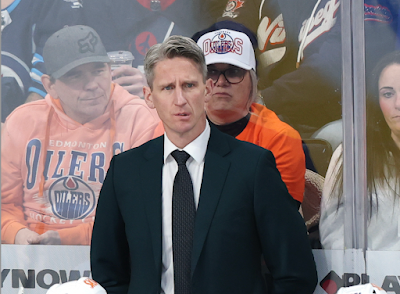 Edmonton Oilers head coach Kris Knoblauch